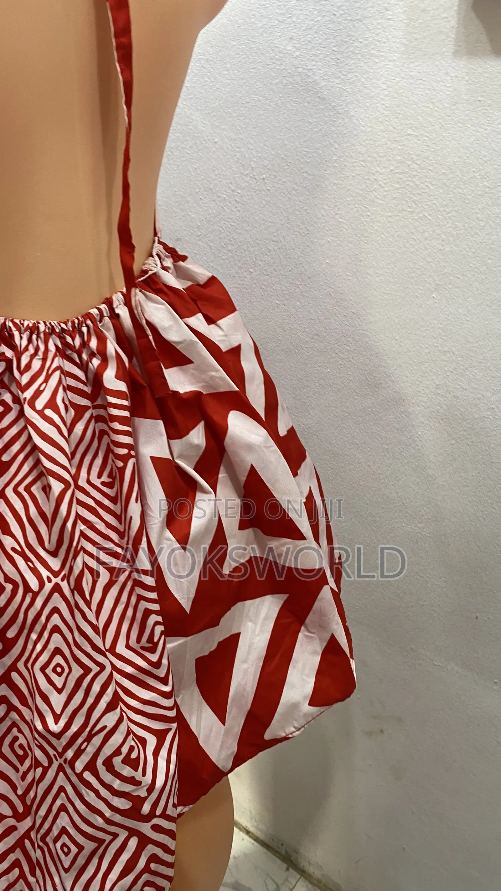 Ankara Low Back Gowns