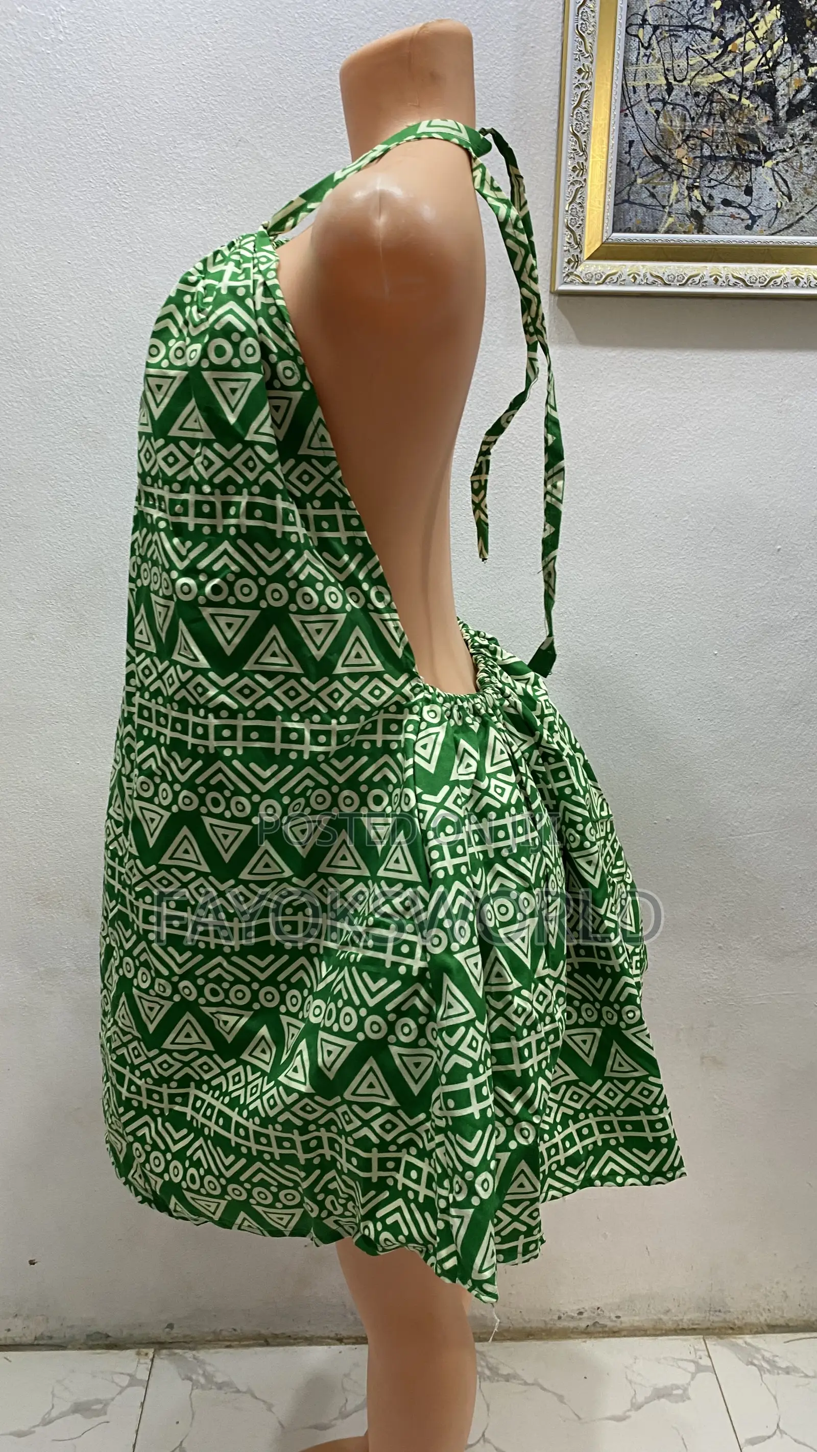 Ankara Low Back Gowns