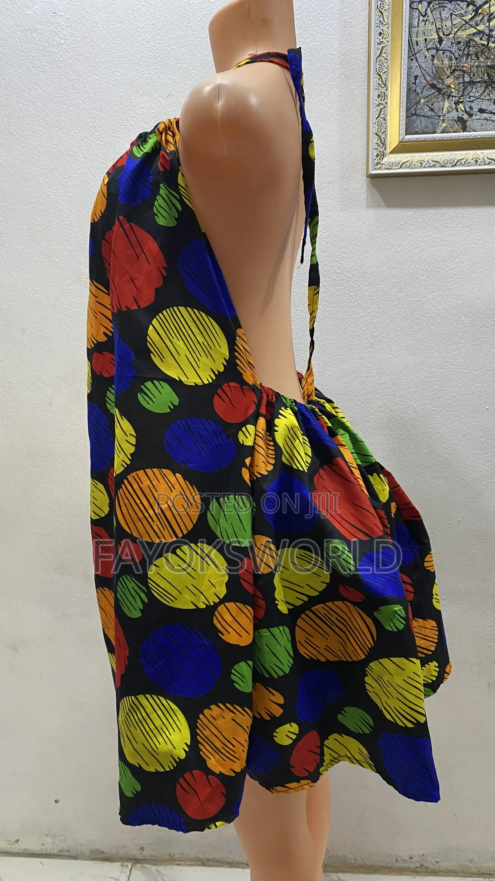 Ankara Low Back Gowns