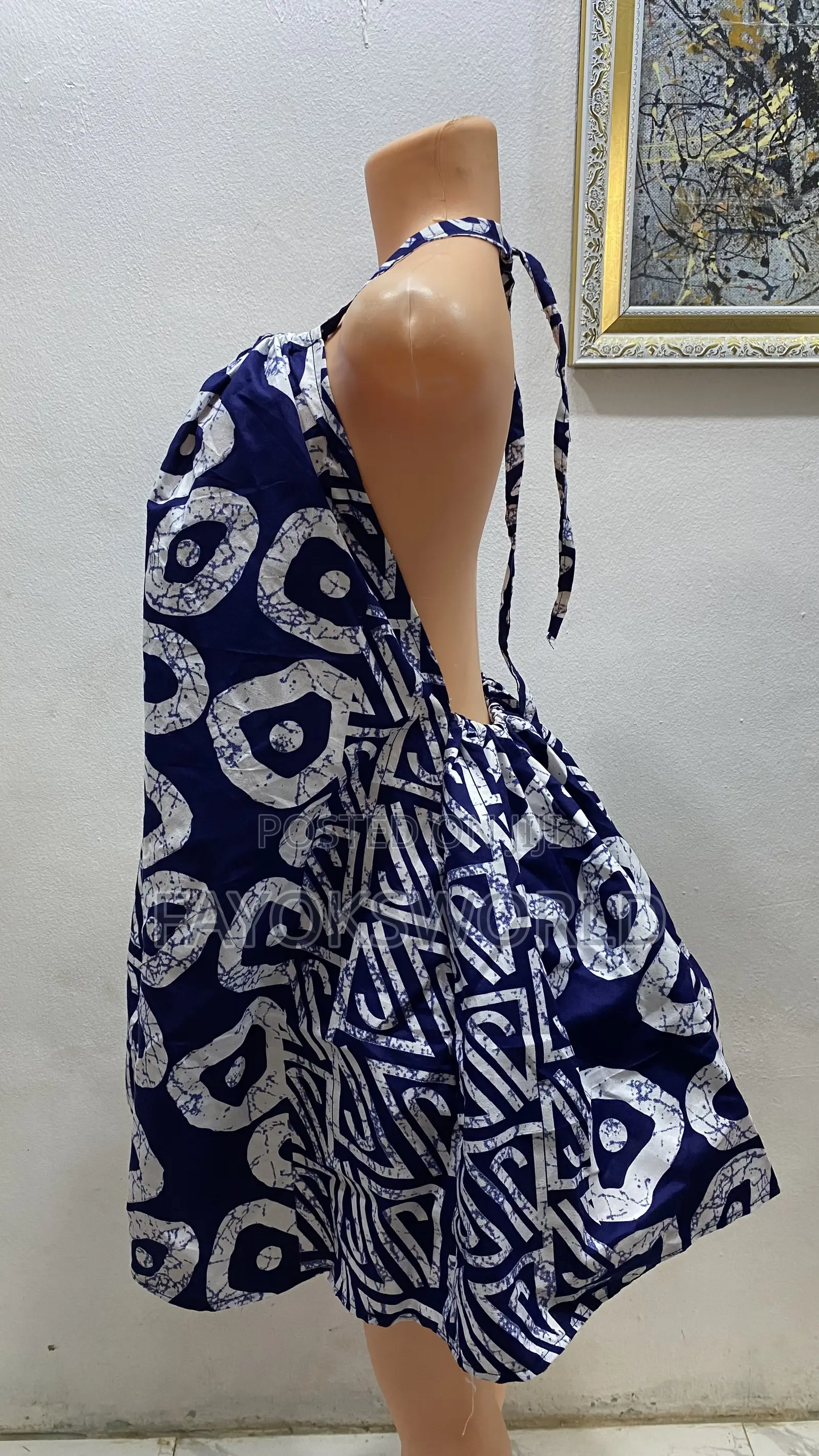 Ankara Low Back Gowns