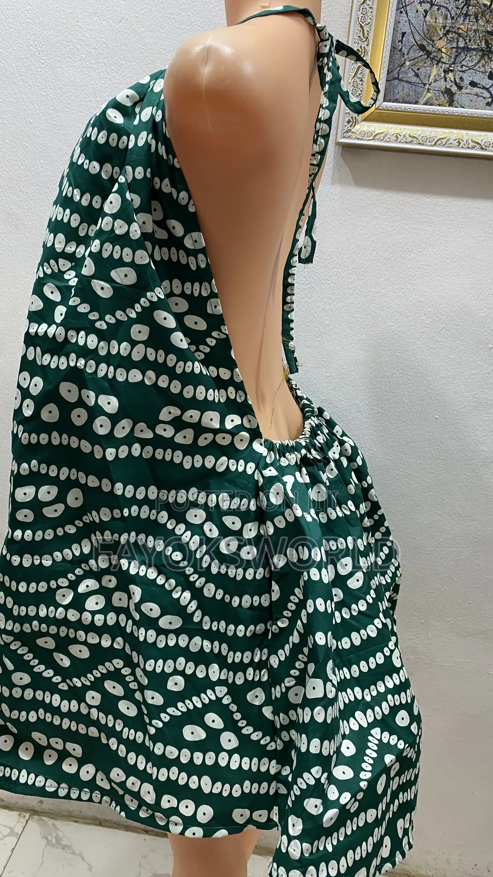 Ankara Low Back Gowns