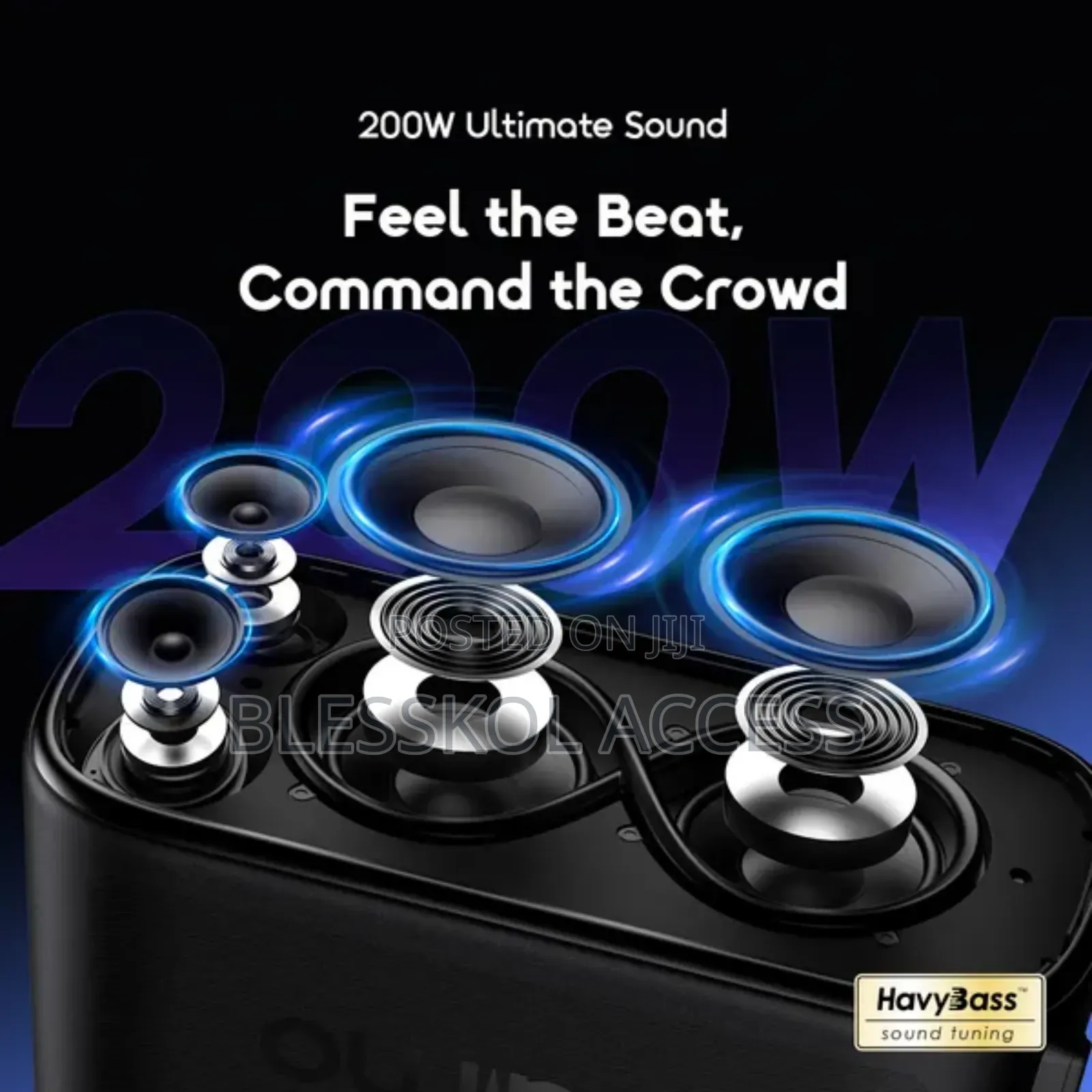 Oraimo SpaceBox Max 200W Auracast SpaceBox Max & 2 Wireless Microphone
