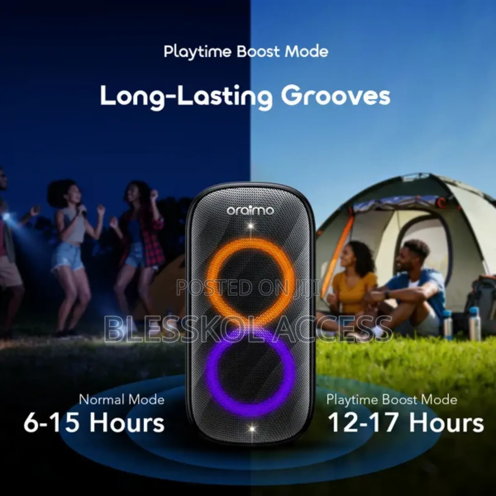 Oraimo SpaceBox Max 200W Auracast SpaceBox Max & 2 Wireless Microphone
