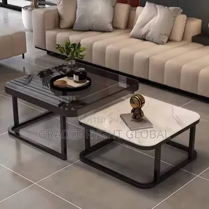 2pcs Glass Center Table