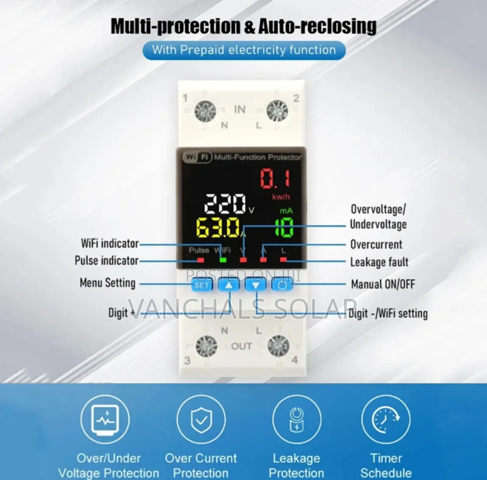 Smart Wifi Check Meter Unit Reader for Prepaid Unit Allocation