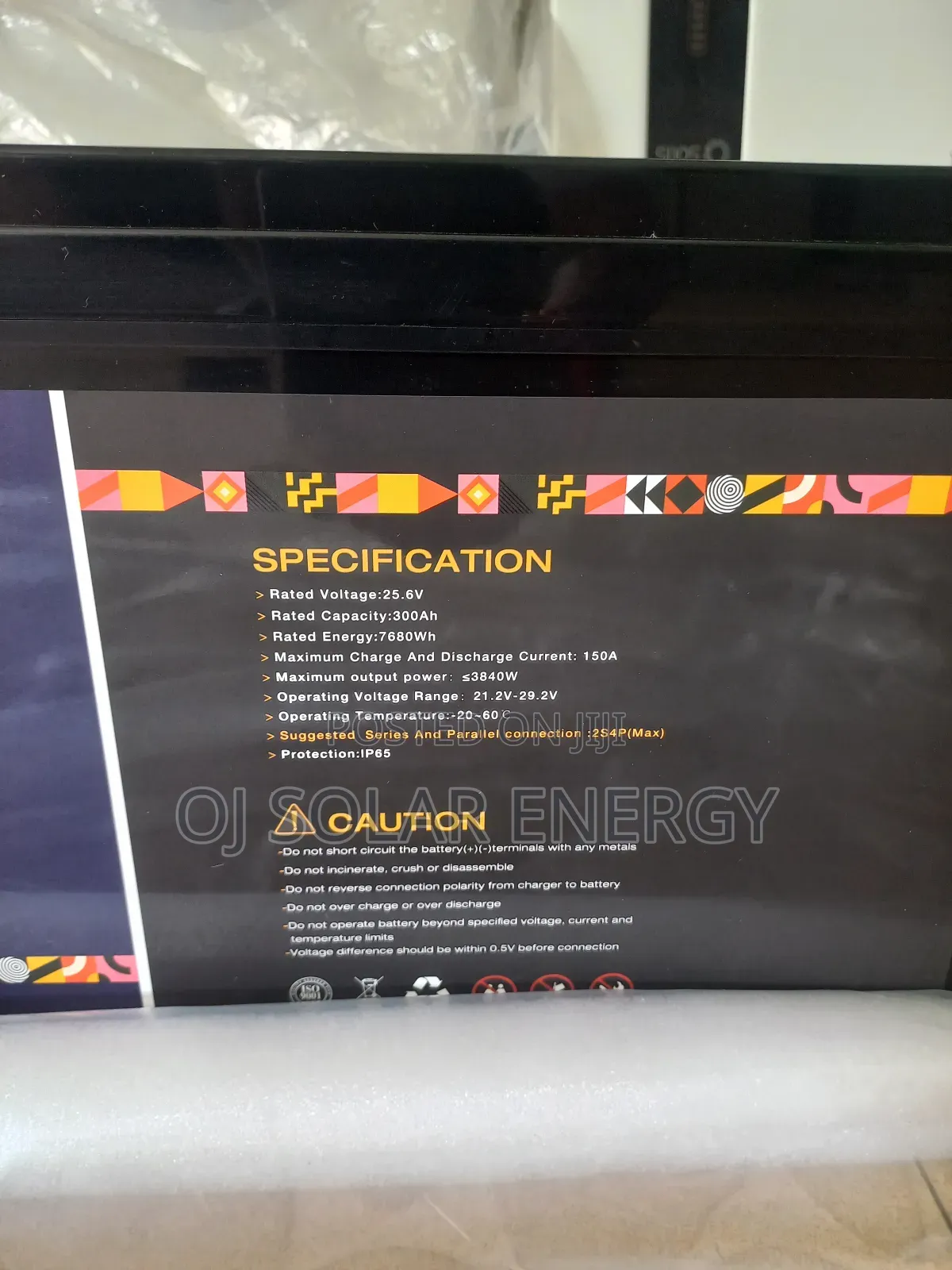Sungene 7680wh Solar Lithium Battery
