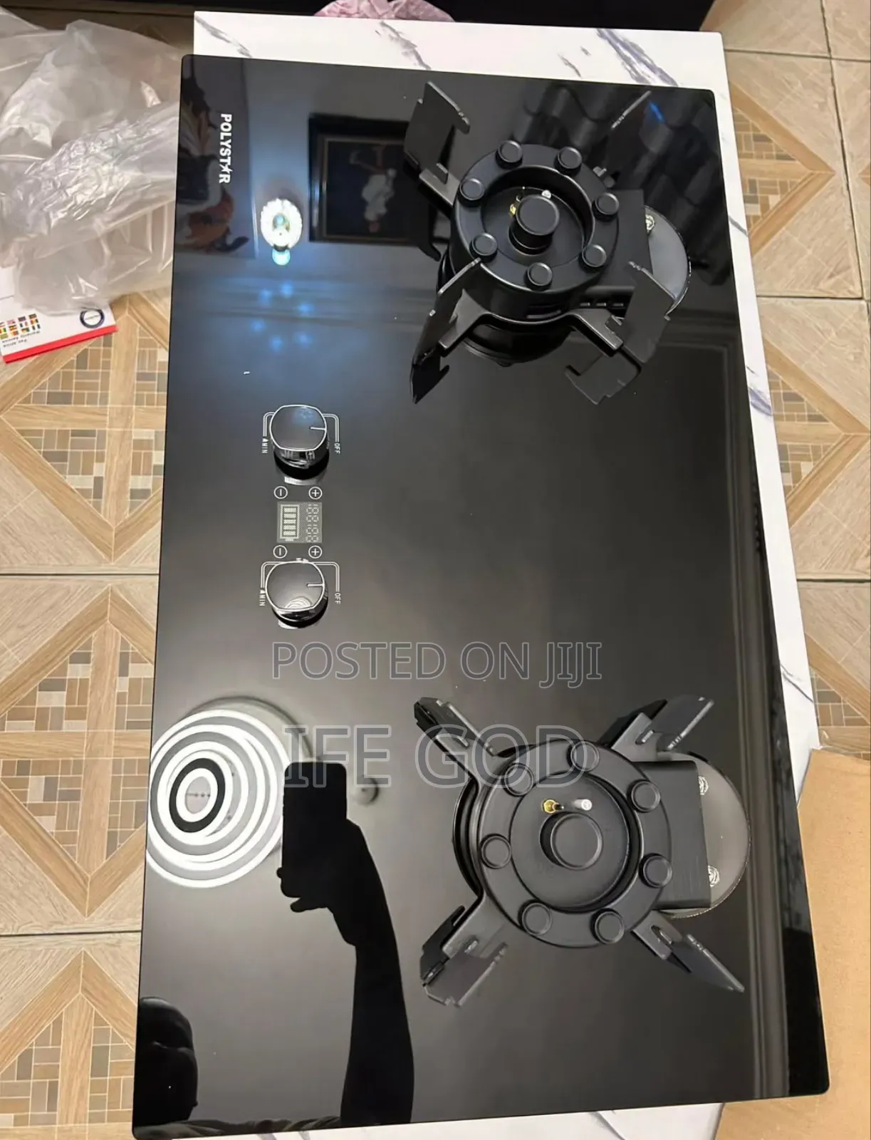 Original Quality Polystar Built-in Premium Luxury Flips Up 2 Burners