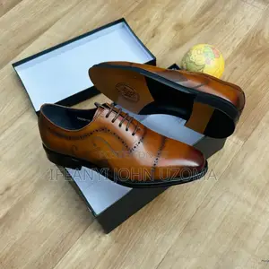 Italian Leather Light Brown Lace Up Corporate Shoe