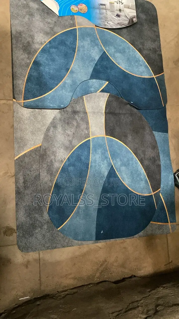 3pcs Water Absorbing Bathroom Mat Set