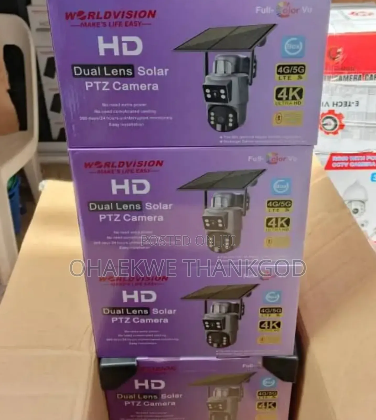 U Box Solar 4g PTZ Dual Lens Camera