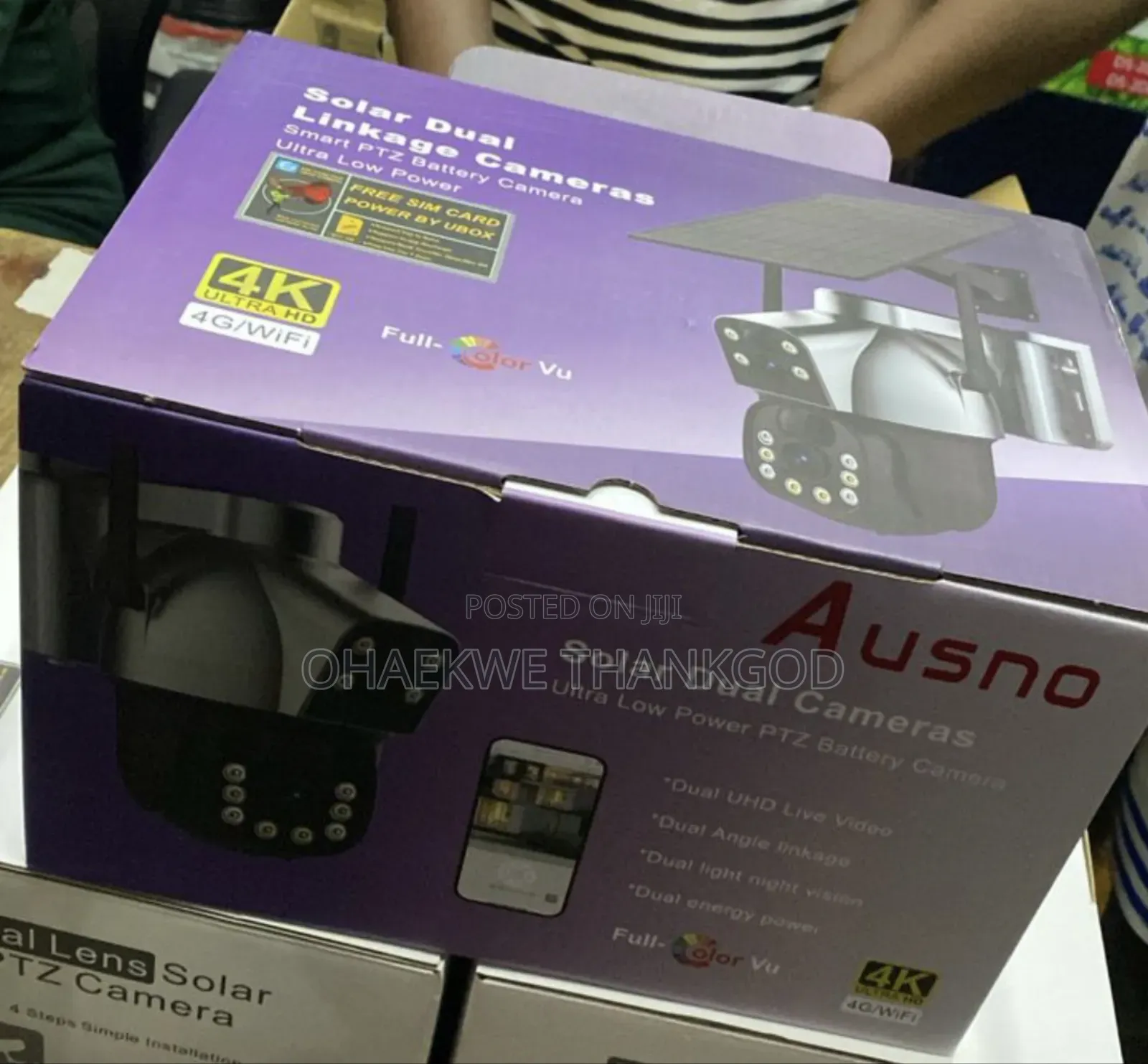 U Box Solar 4g PTZ Dual Lens Camera