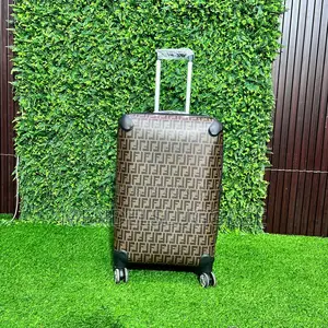 Brown Monogram Hard Case Travel Suitcase With Spinner Wheels