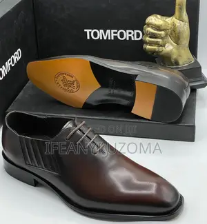 Italian Leather Brown and Black Lace Shoe
