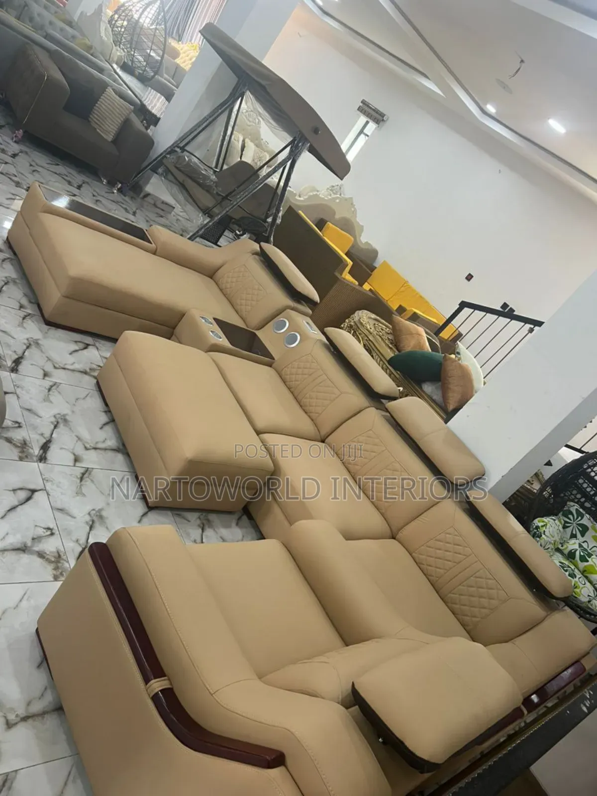 Luxury Modern Imported L Shape Sofa Chair.