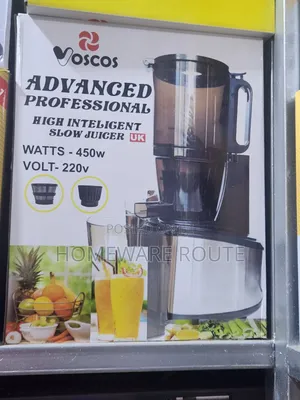 Voscos 2in1 Commercial Grade Slow Juicer With Citrus Juicer, 450watts