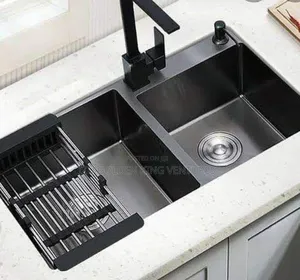 Black Handmade Kitchen Sink
