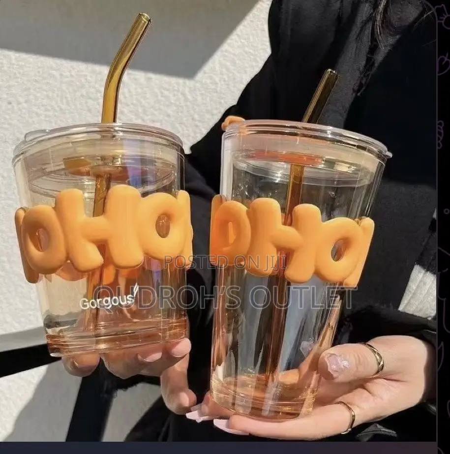 Big Clear Colourful Cup