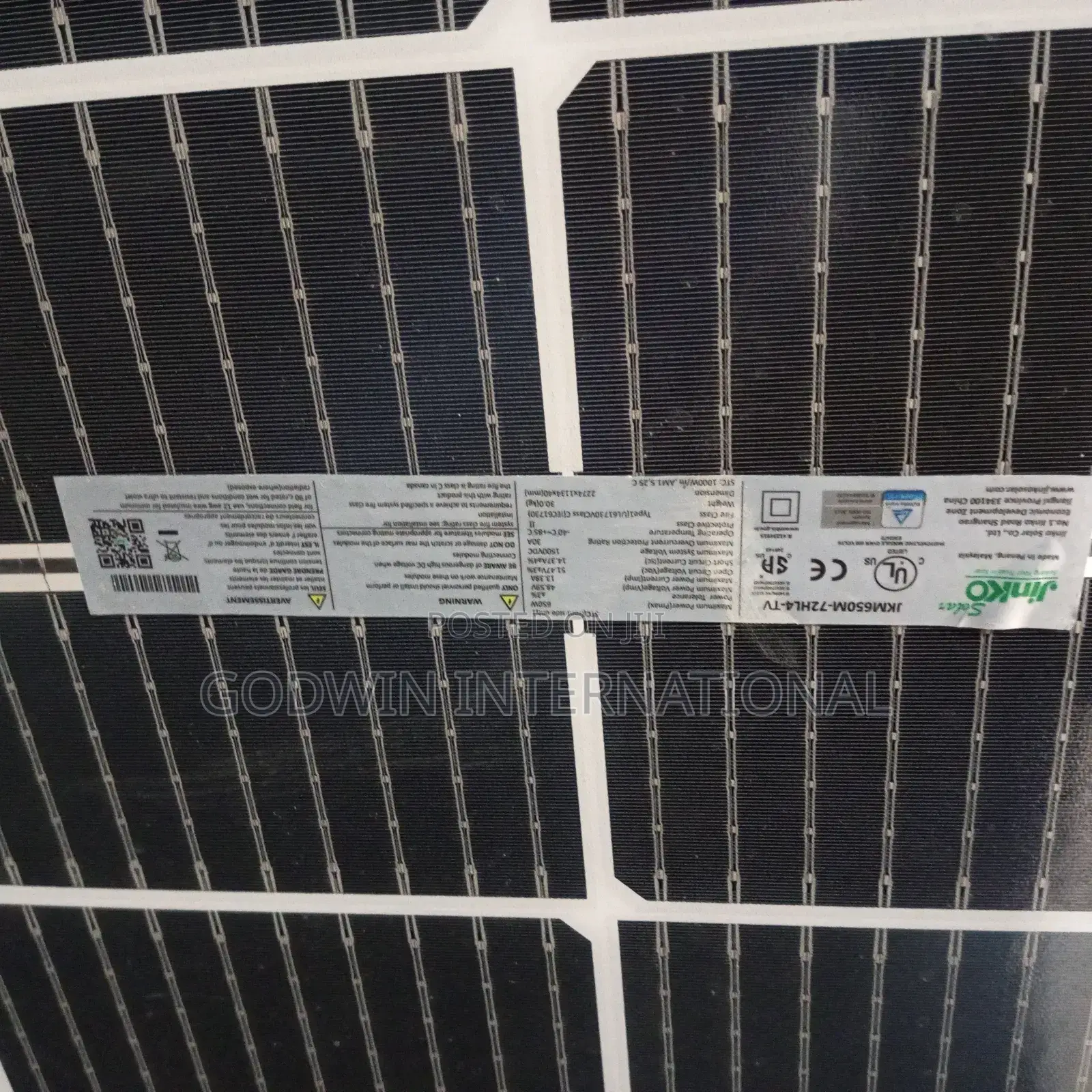 Solar Panel Ginko 650watt Panel
