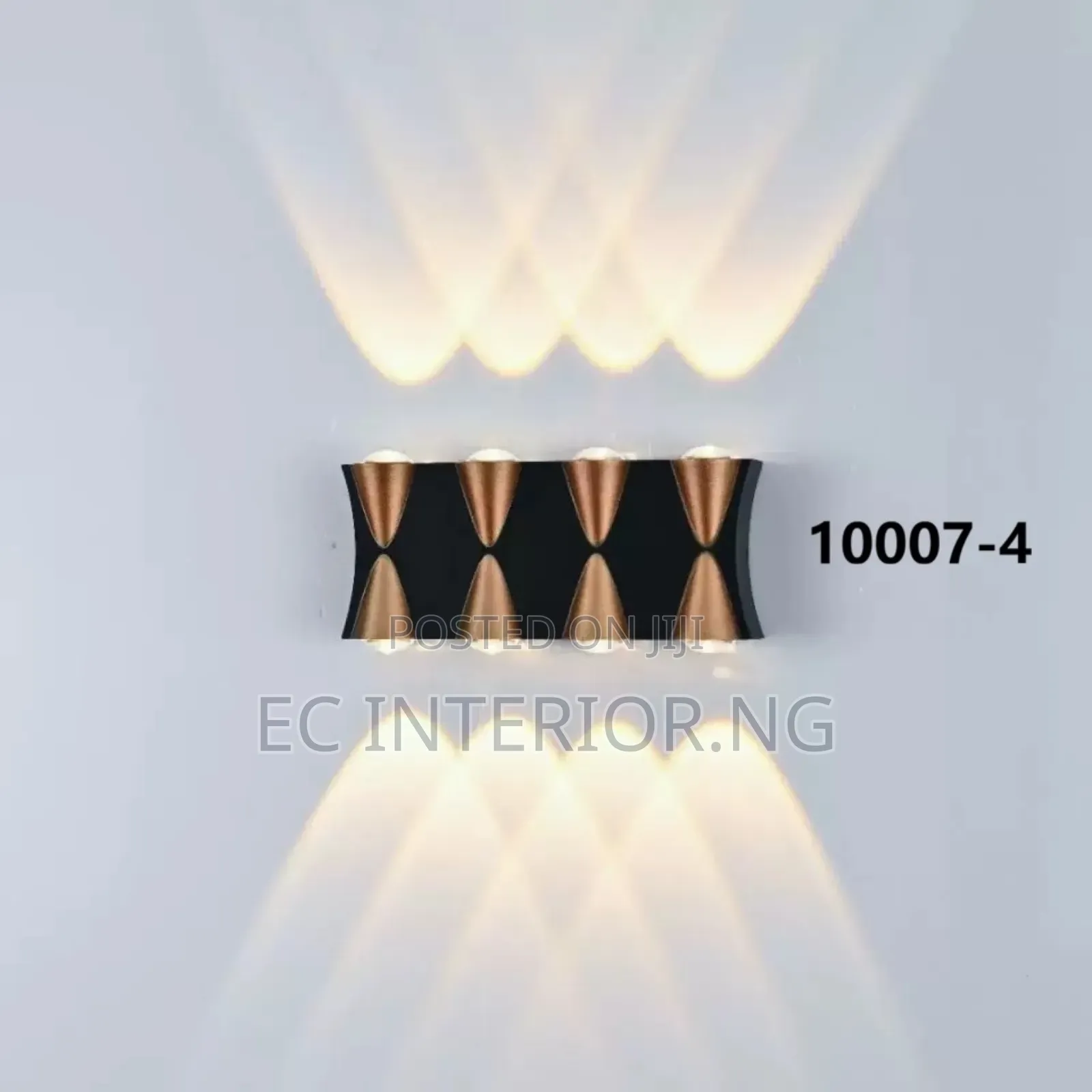 Mattle Black Gold Porch Light Led