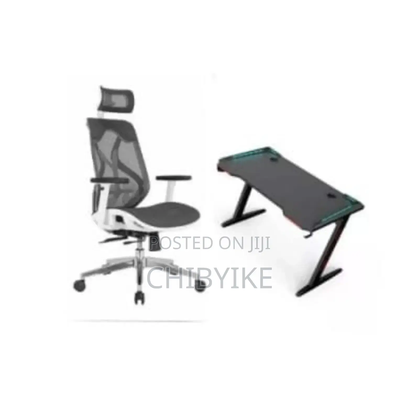Office Set Chair Table Z Leg 1.2mmtr