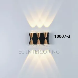 Mattle Black Gold Porch Light Led