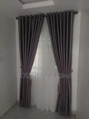 Eyelet Pleated Curtain With Sheer