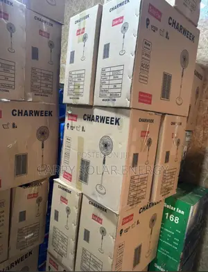 Charweek Solar Standing Fan