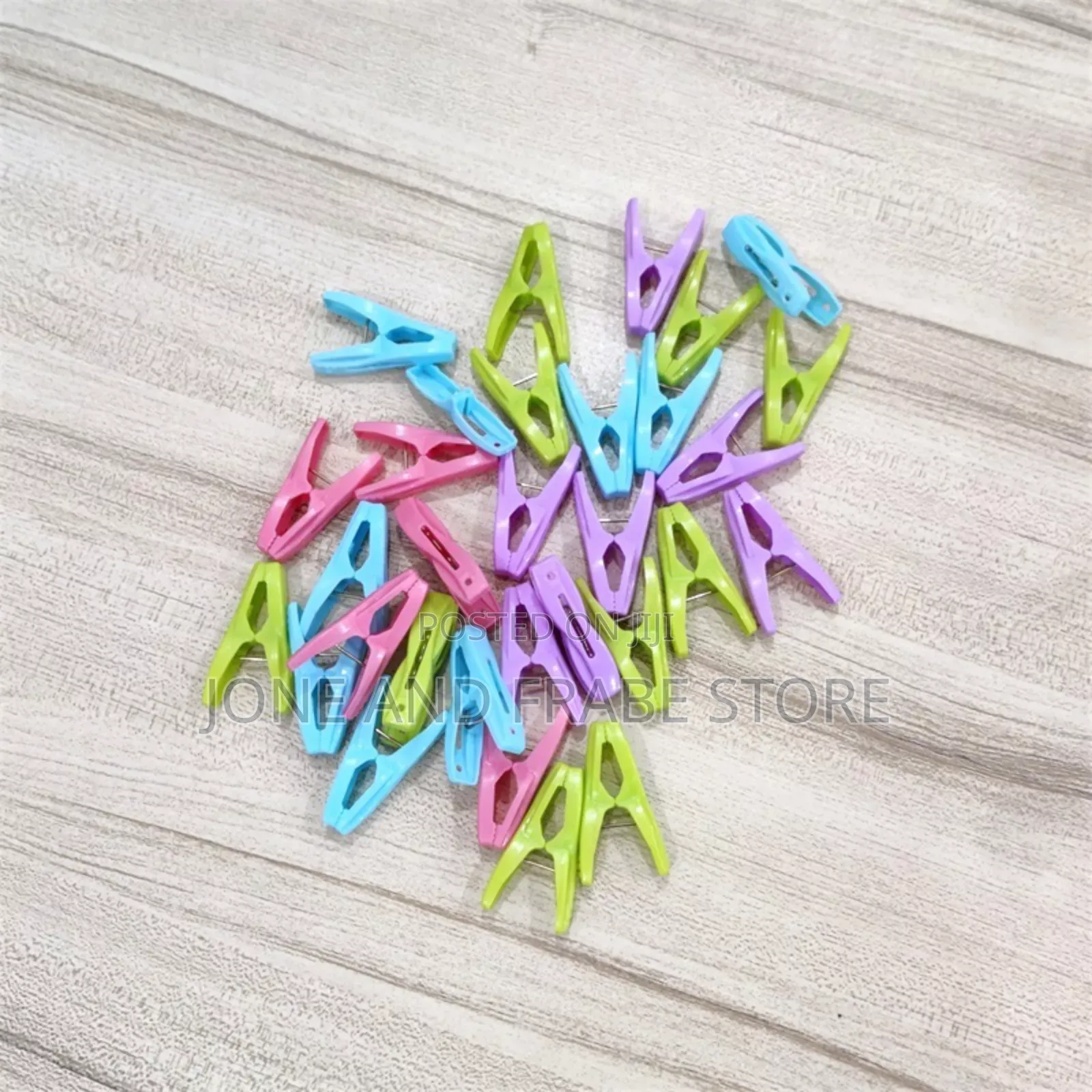 30 PCS Strong Plastic Clothes Peg With Storage Basket