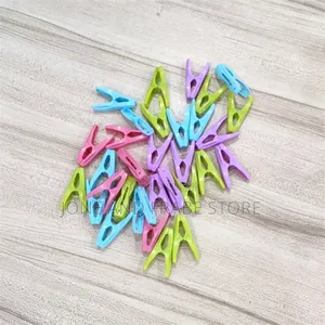 30 PCS Strong Plastic Clothes Peg With Storage Basket