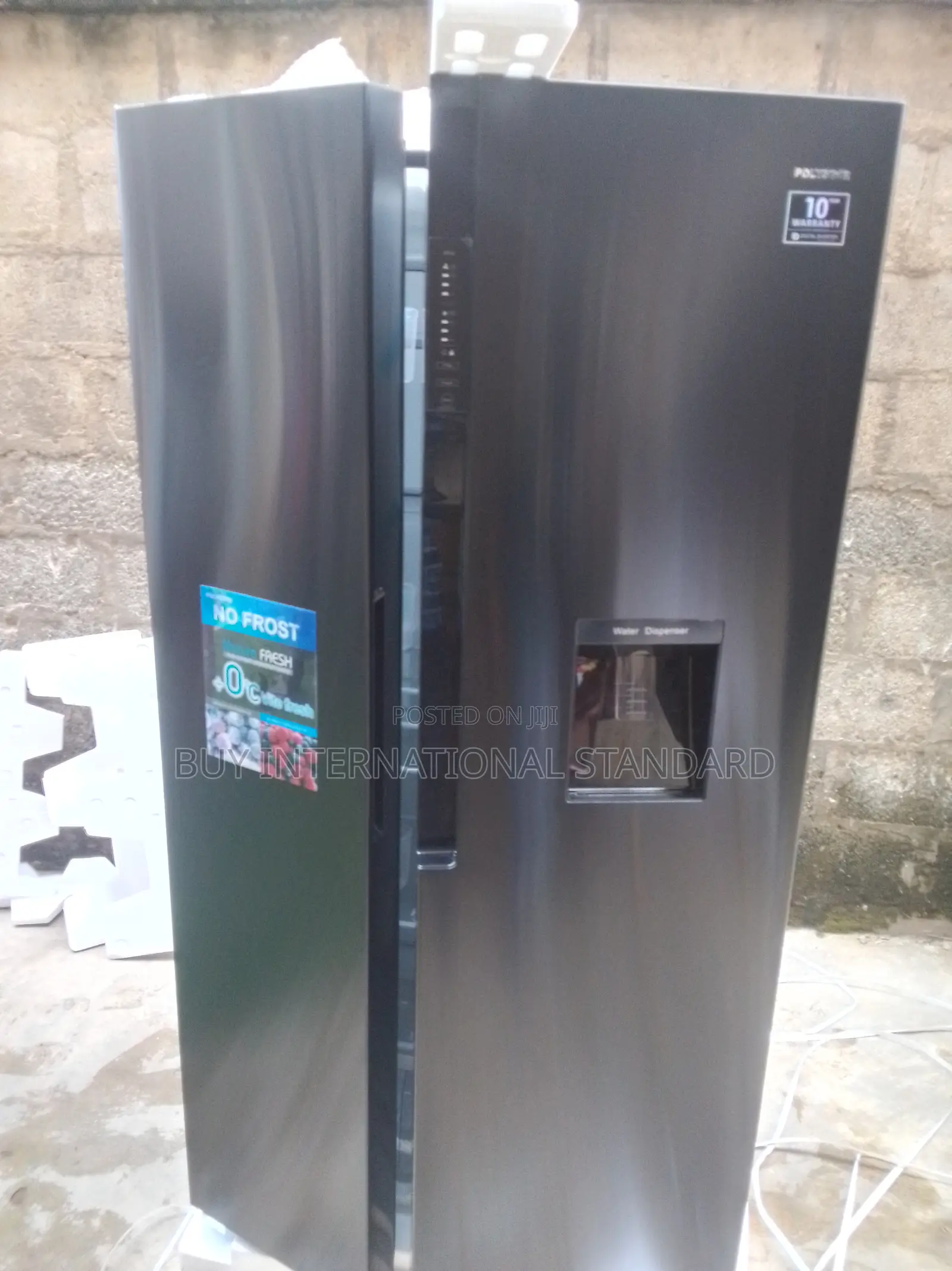 Polystar Double Door Side-by-Side Refrigerator