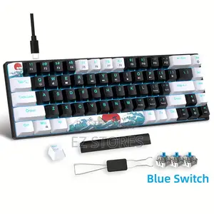 Compact 68-Key Mechanical Gaming Keyboard, Type-C Wired