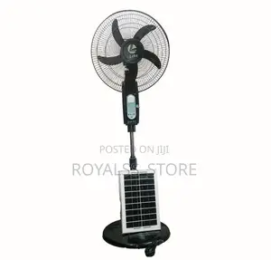 Leku 16-Inches Multifunctional Solar Standing Fan.