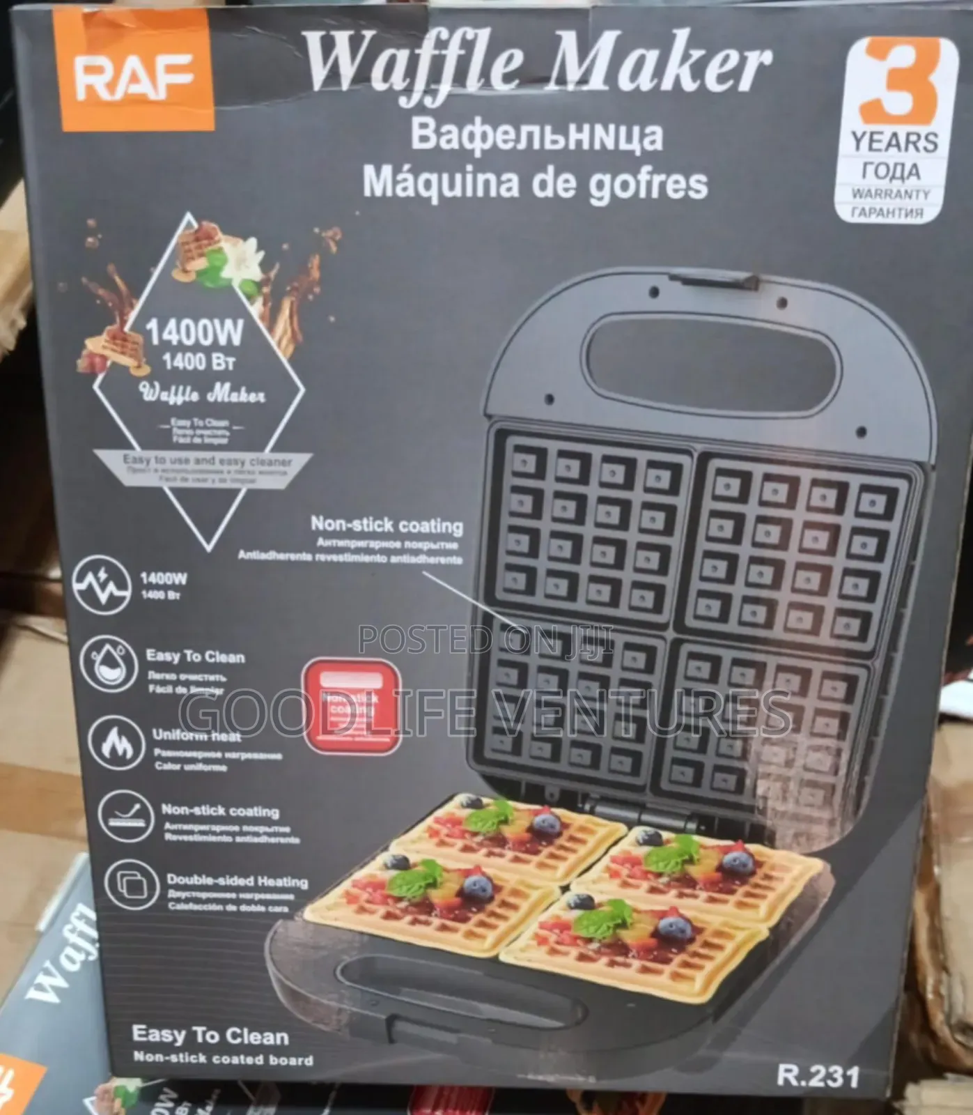 4 Phase Raff Waffle Maker