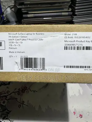 New Laptop Microsoft Surface Laptop 7 32GB Intel Core Ultra 7 SSD 512GB