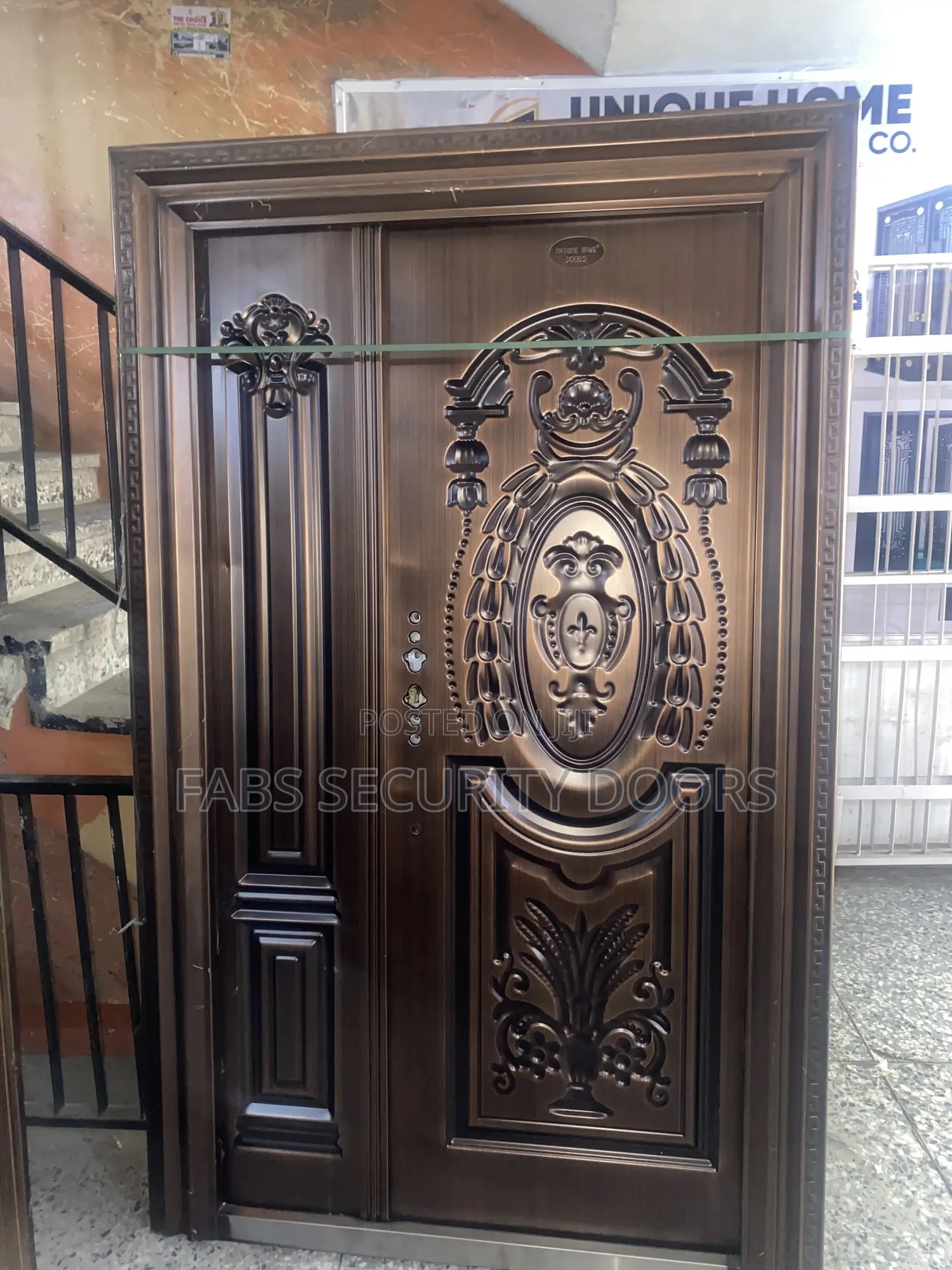 4ft by 7ft Copper Door (Unique Design)