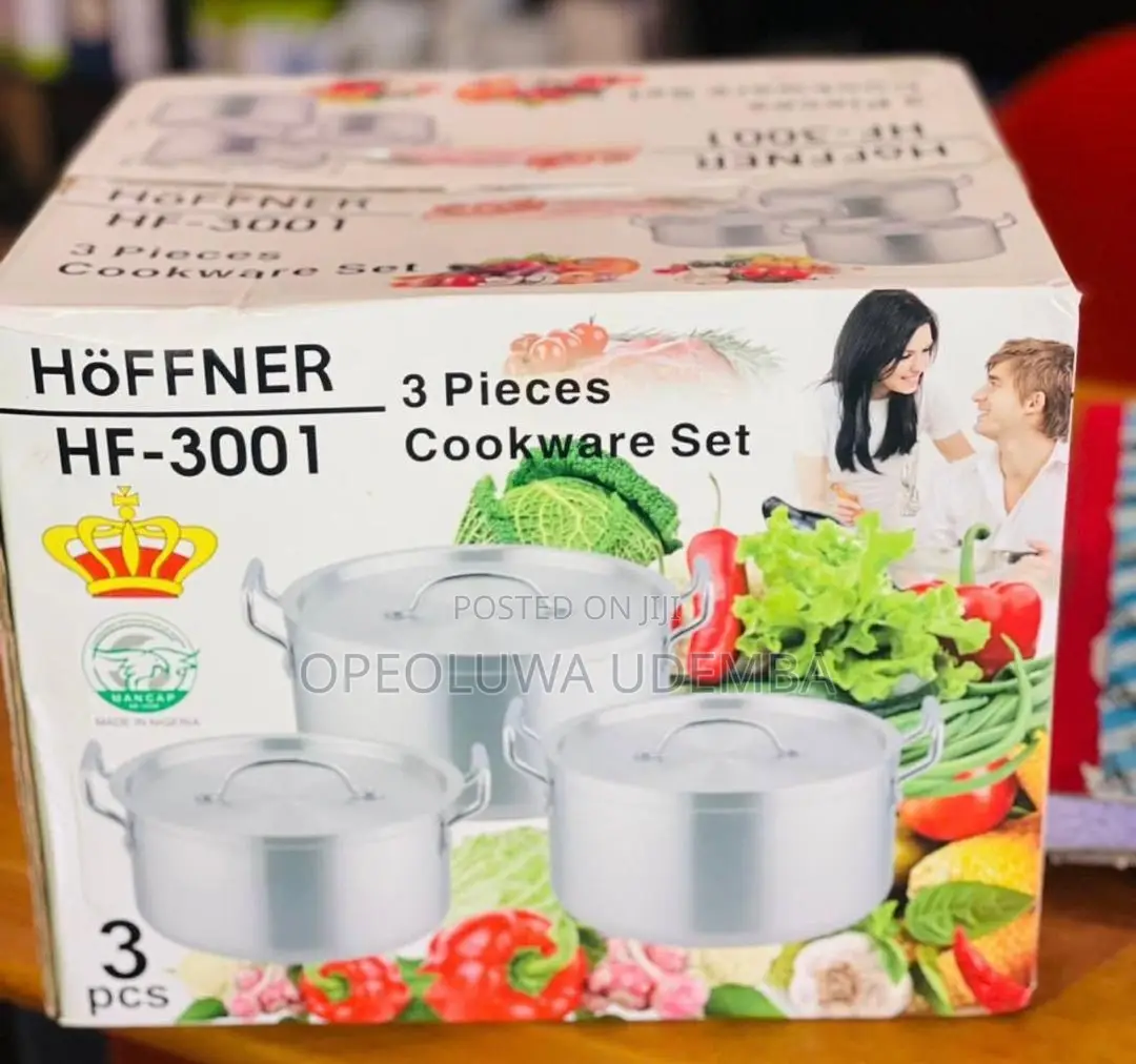 Hoffner 3pcs Aluminum Pot Set