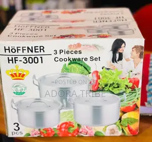 Hoffner 3pcs Aluminum Pot Set