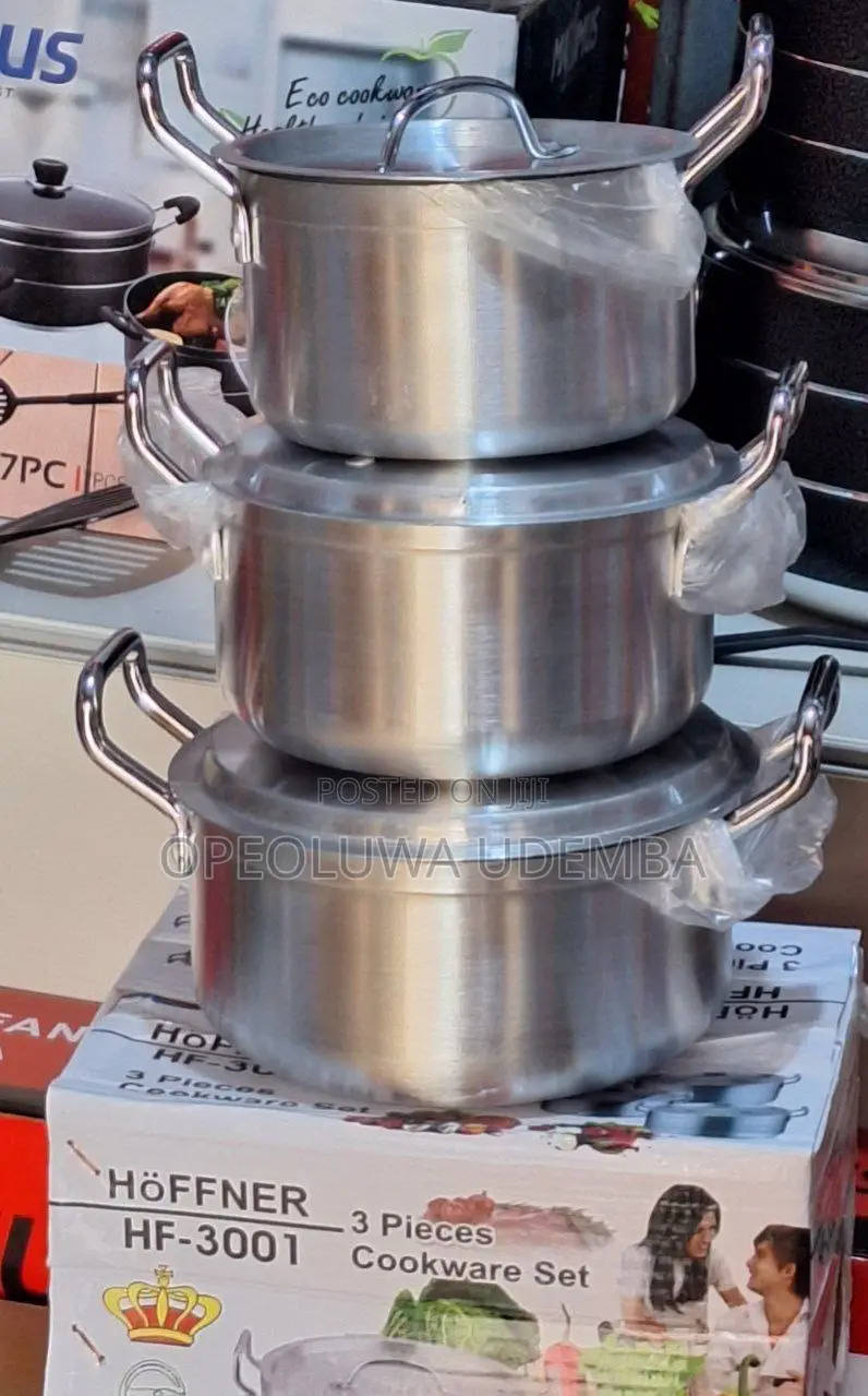 Hoffner 3pcs Aluminum Pot Set