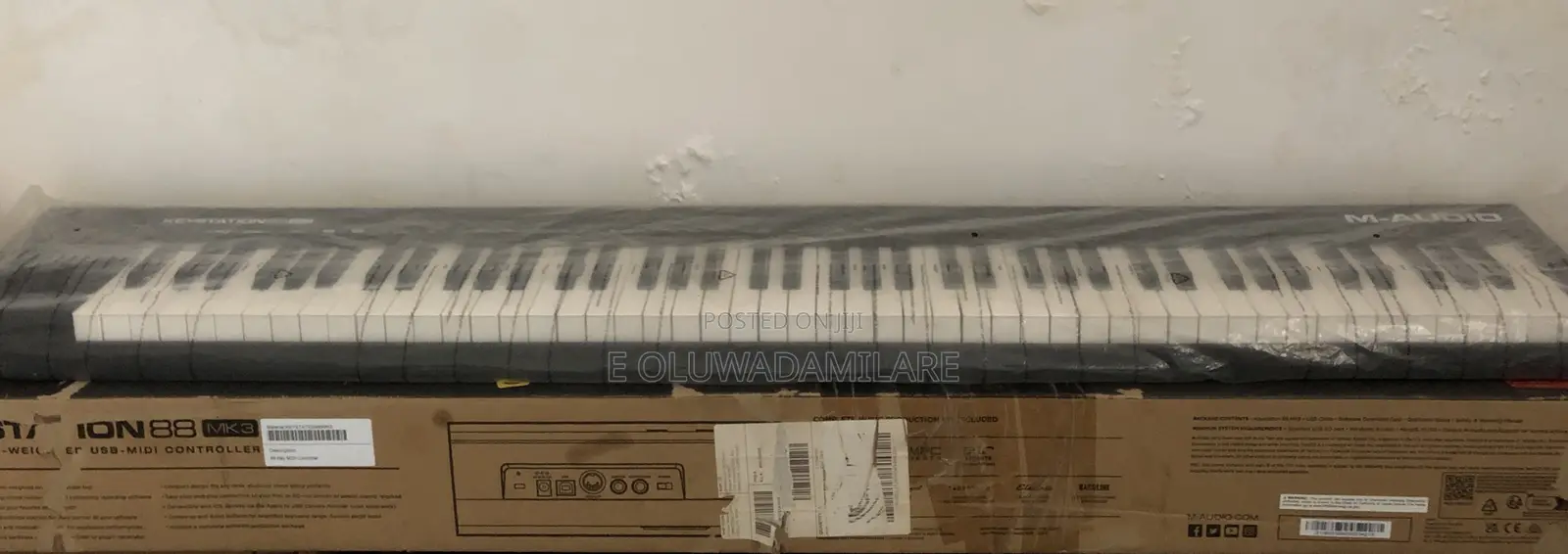 M Audio Keystation 88 Mk3 Midi Controller Keyboard Black