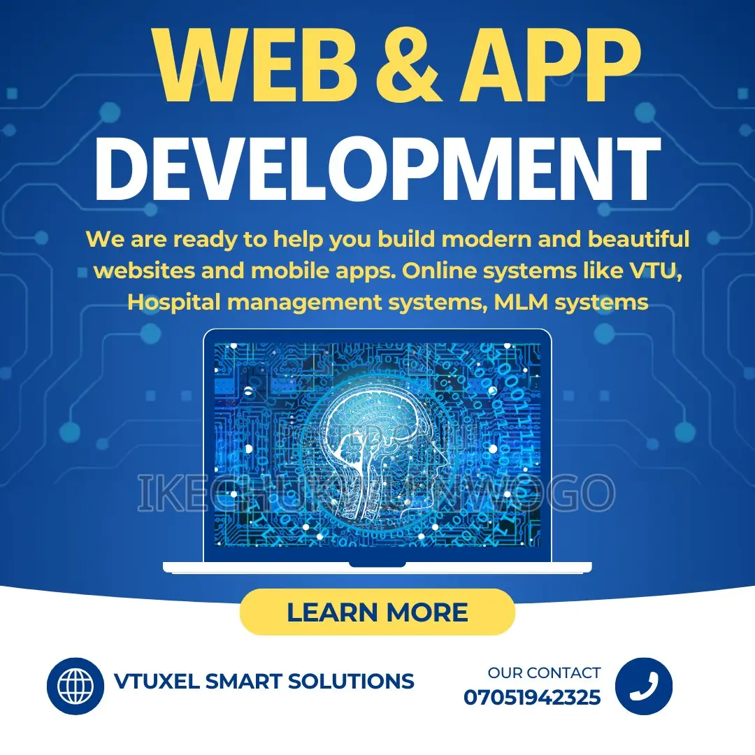 I Build Business Websites, Vtu Platforms Online Stores