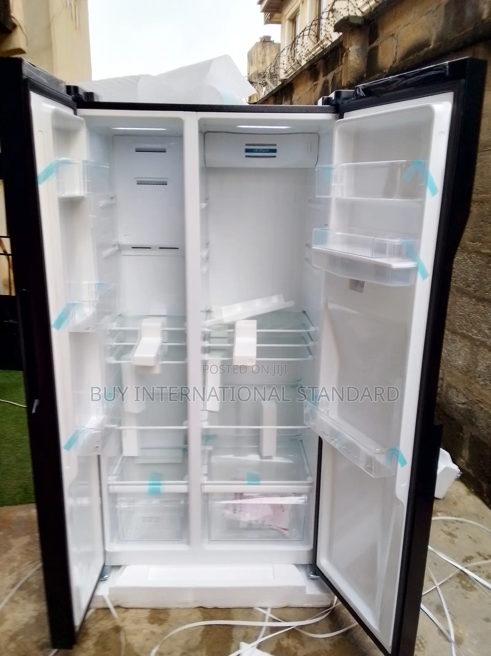 Polystar Large Capacity Side-by-Side Fridge Freezer