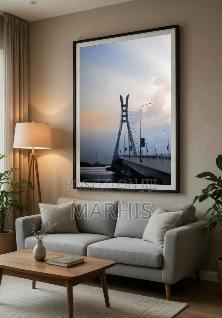 Modern Lagos Bridge Framed Wall Art