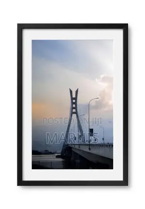 Modern Lagos Bridge Framed Wall Art