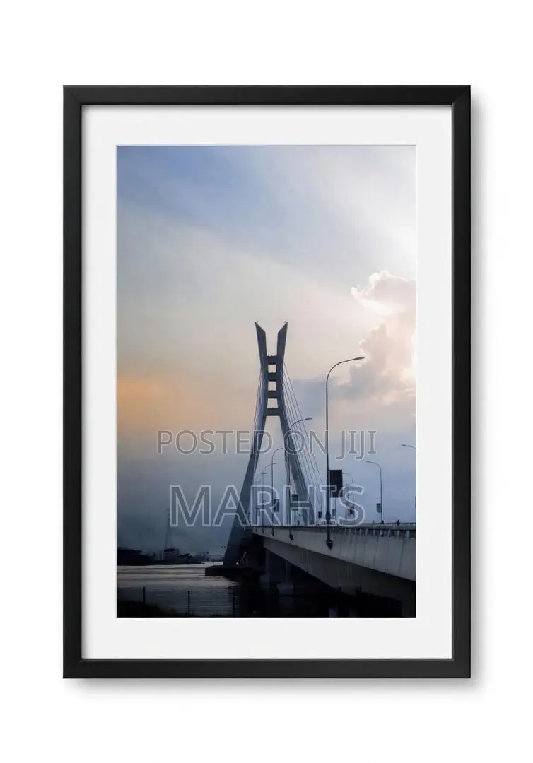 Modern Lagos Bridge Framed Wall Art