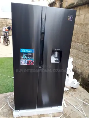 Polystar Stylish Stainless Steel Side by Side Refrigerator