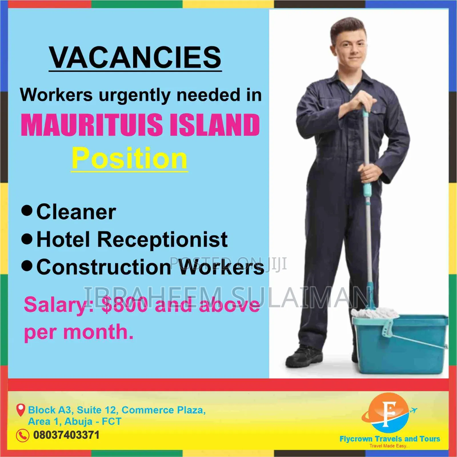 Maritius Island Job Visa