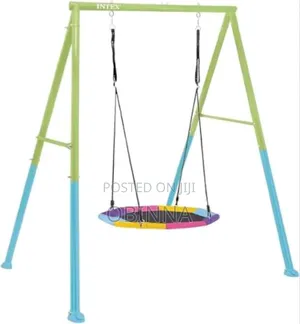 Intex 44111 Green and Blue Swing With Octagonal Nest Rocking