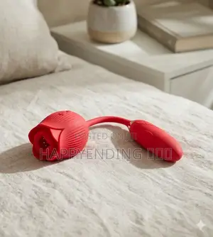 The 2-in-1 Premium Rose Petal Sucking Vibrating Massager.