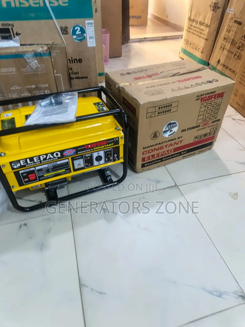 4.5kva Power Backup Generator Elepaq Sv6800