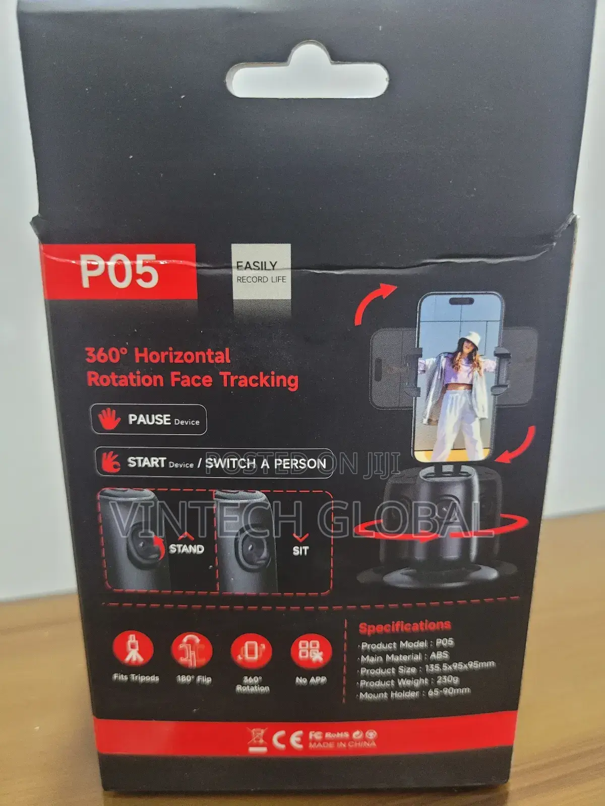 Auto Face Tracking Selfie Stick Tripod P05